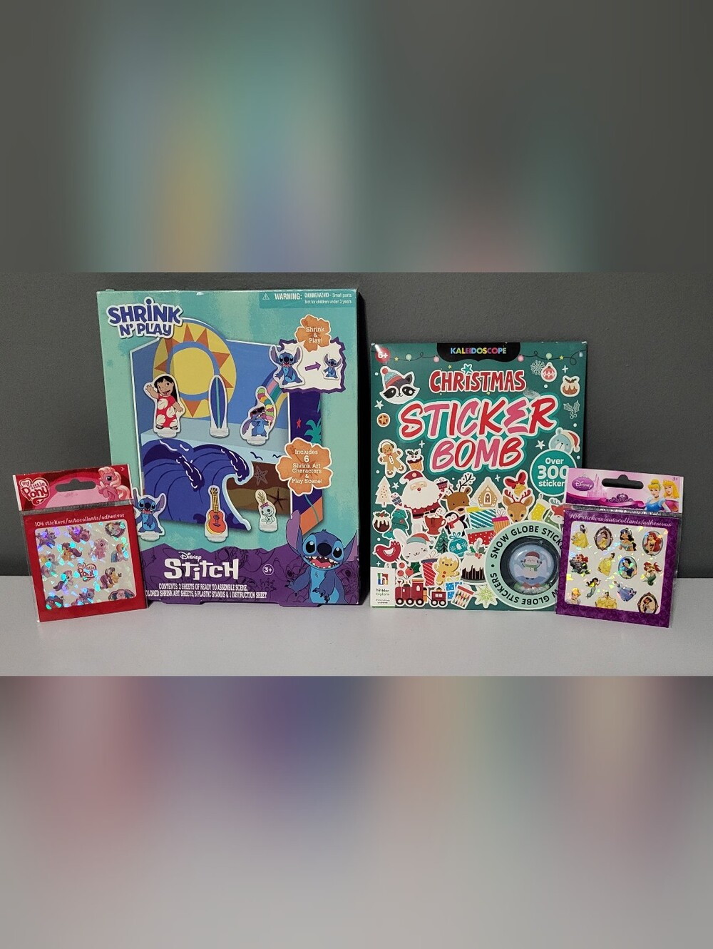 NWT Disney Shrink 'N' Play & Sticker SET